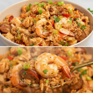 Quick One-Pot Cajun Rice with Beef Sausage & Shrimp 4 Quick One-Pot Cajun Rice with Beef Sausage & Shrimp