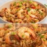 Quick One-Pot Cajun Rice with Beef Sausage & Shrimp