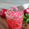 Easy Canned Tangy Red Onions (Shelf Stable Recipe)
