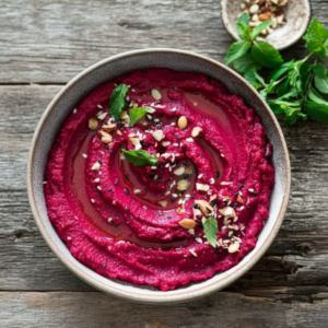 Vibrant Roasted Beet Hummus: Easy Vegan Dip Recipe
