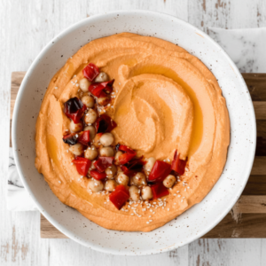Quick & Creamy Roasted Red Pepper Hummus Recipe 4 Quick & Creamy Roasted Red Pepper Hummus Recipe