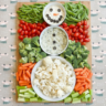 Festive Snowman Veggie Board: Easy Holiday Appetizer