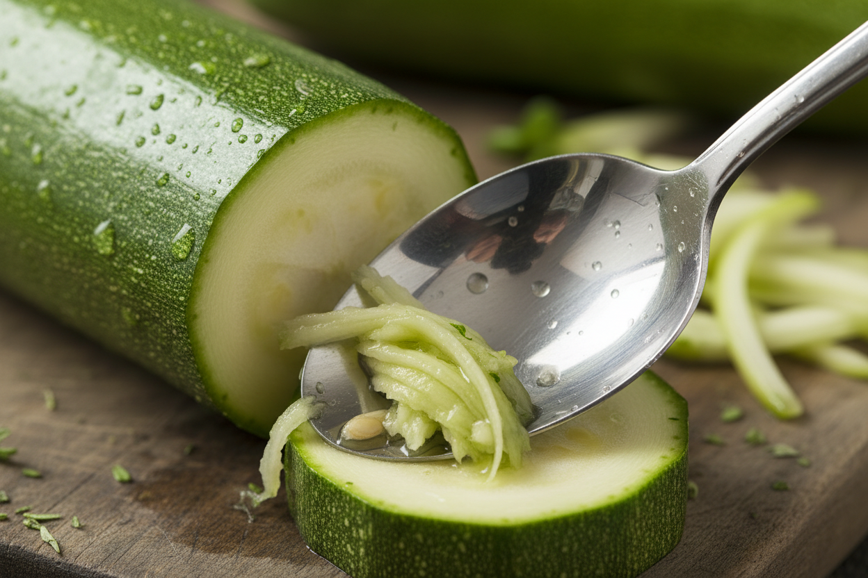 Cheesy Baked Zucchini Halves: A Delicious Low-Carb Recipe 2 Baked Cheesy Stuffed Zucchini Boats preparation step 1