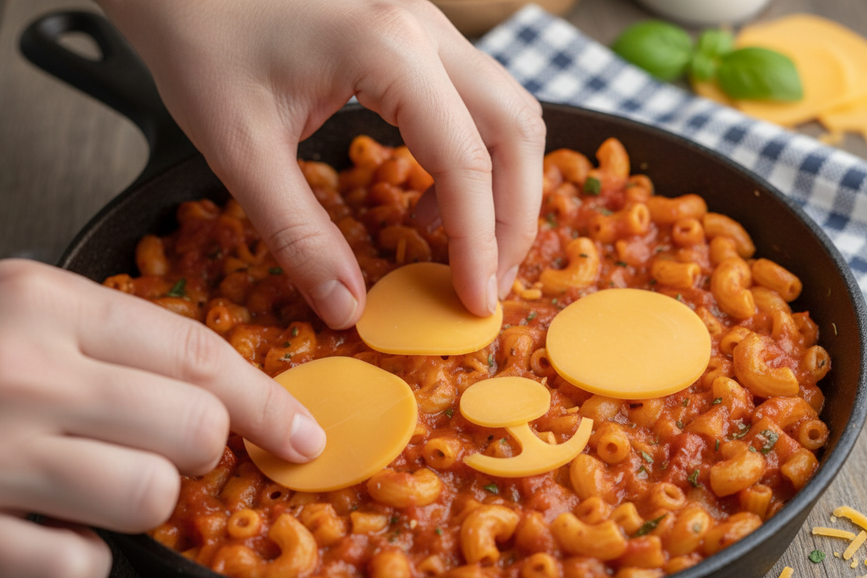Cute Teddy Bear Macaroni Art: Fun Kids Pasta Recipe 3 Bear Face Macaroni with Tomato Sauce preparation step 2