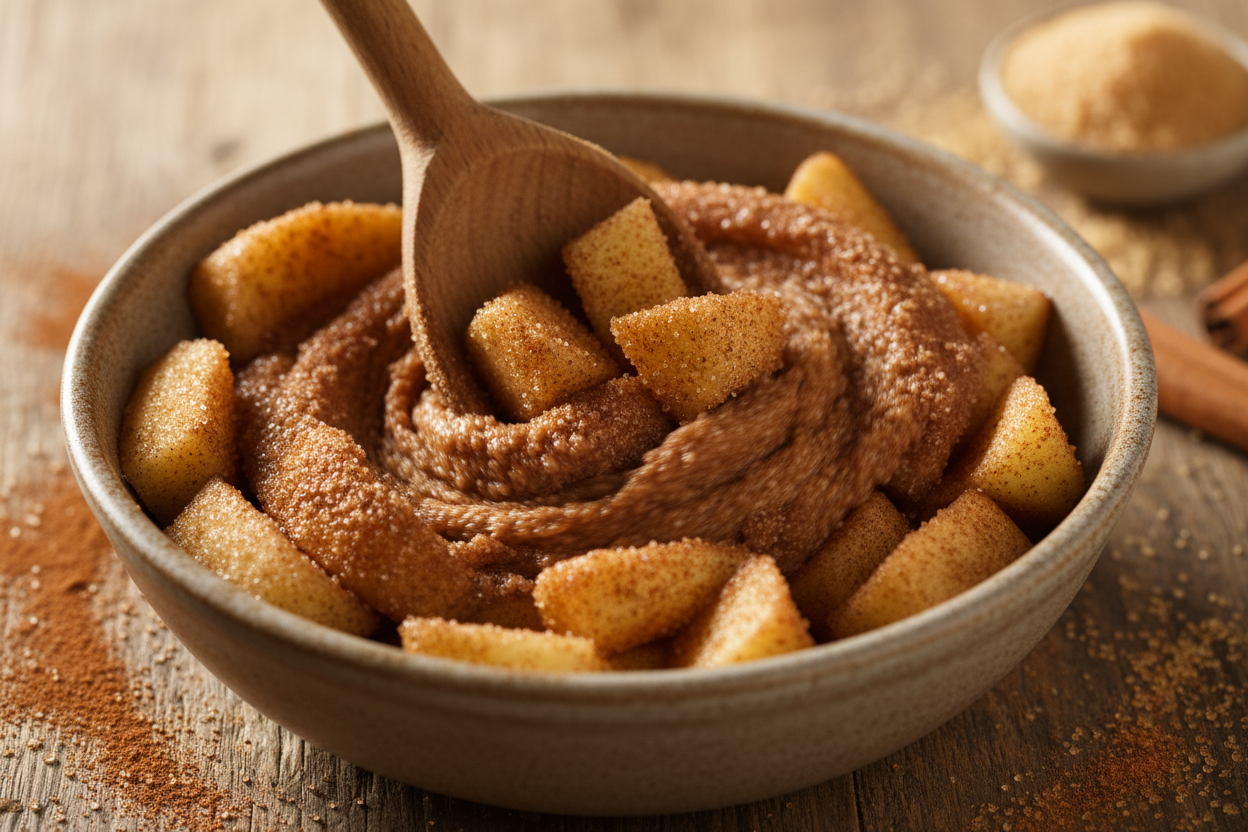 Best Cinnamon Apple Bread Recipe with Walnut Streusel 2 Cinnamon Apple Bread preparation step 1