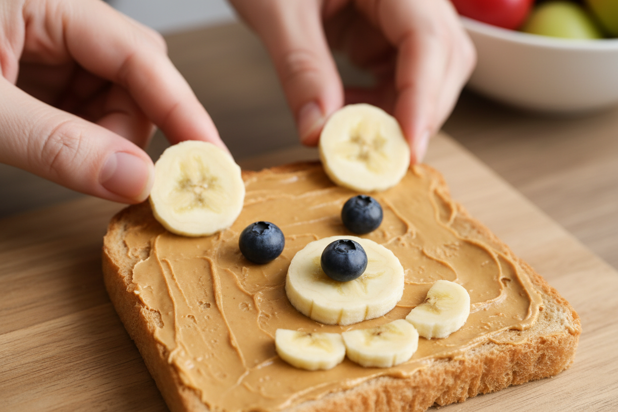 Cute Animal Face Toast preparation step 1