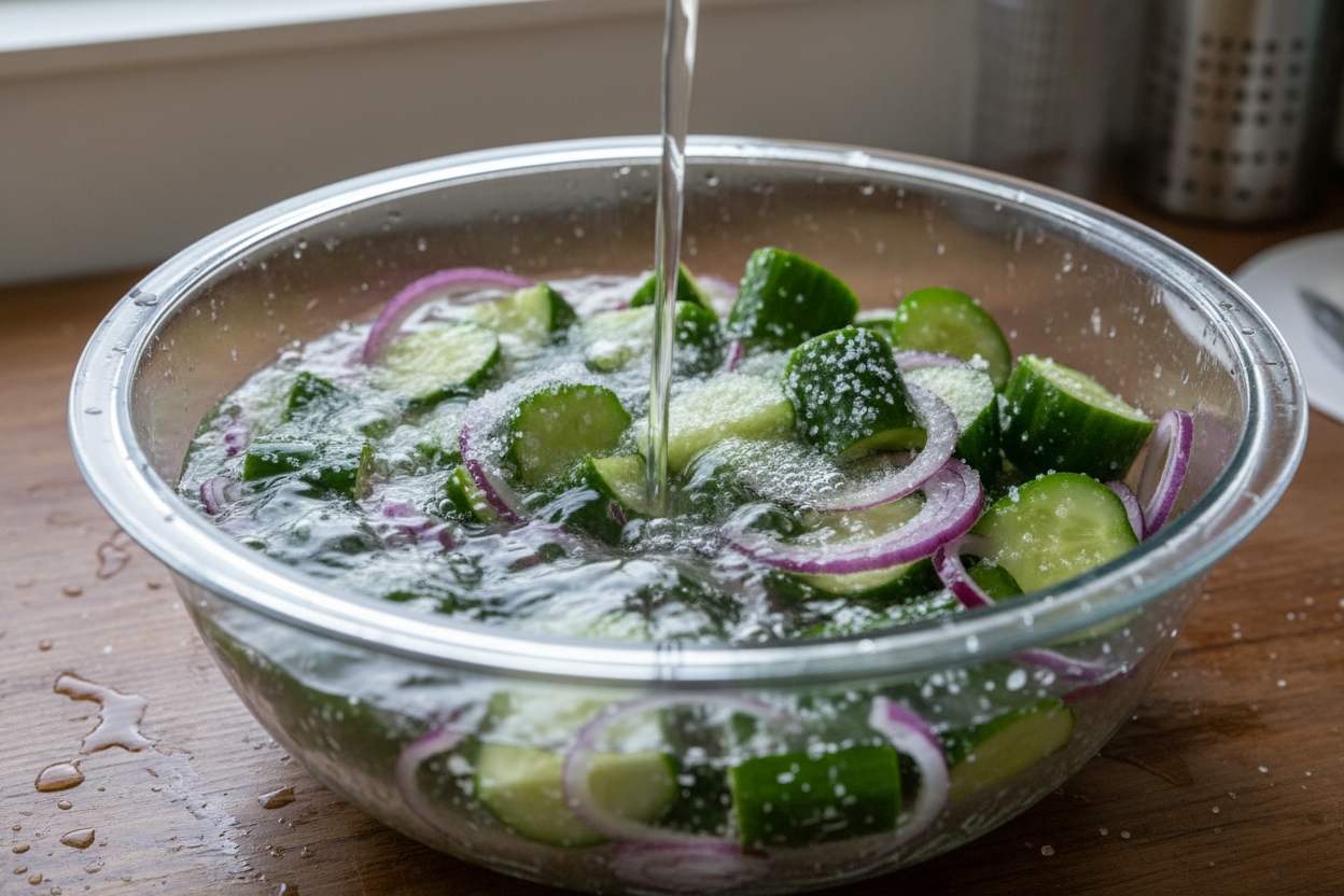 Dill Pickle Relish for Canning preparation step 1