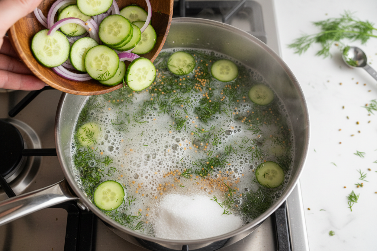 Dill Pickle Relish for Canning preparation step 2