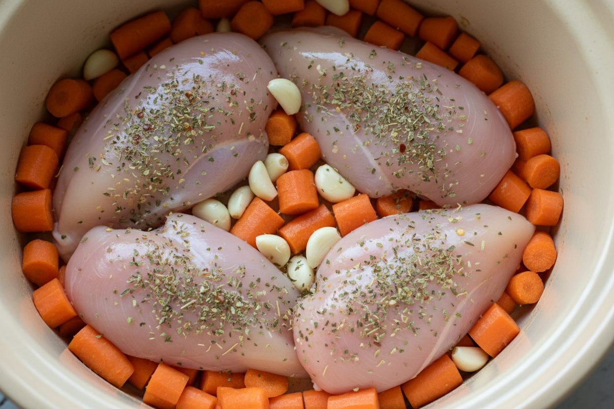Easy Healthy Crockpot Recipes preparation step 1