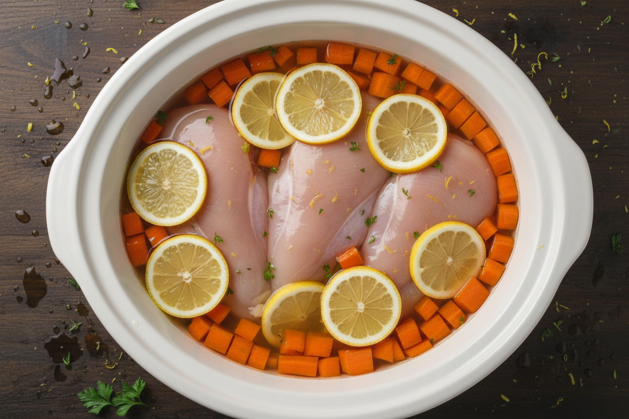 Easy Healthy Crockpot Recipes preparation step 2