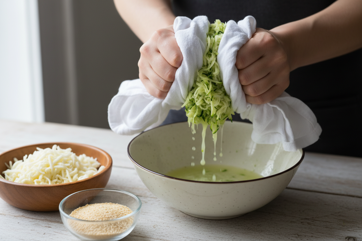 Easy Zucchini Breadsticks for Kids preparation step 1