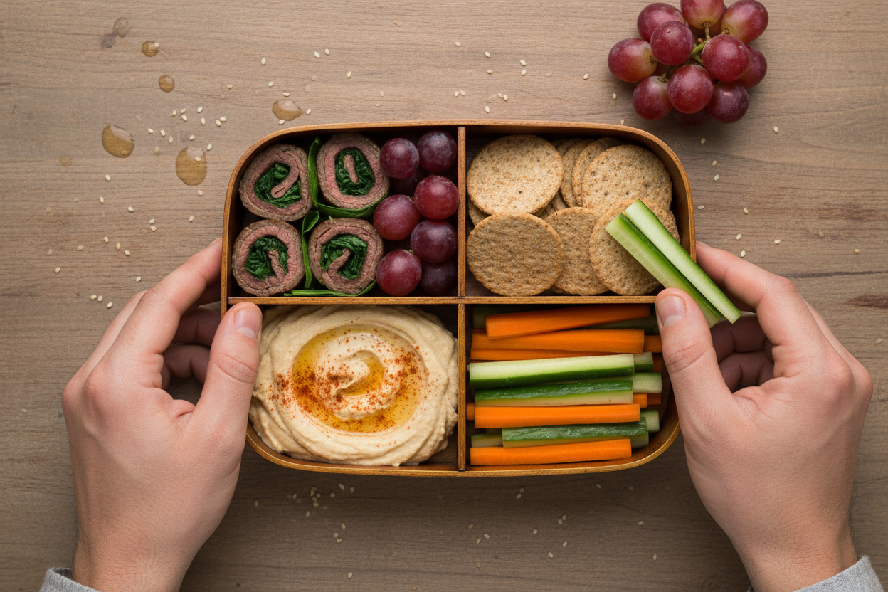 Healthy Back to School Lunch Ideas: Beef Pinwheel Bento 3 Healthy School Lunch Ideas for Back to School preparation step 2