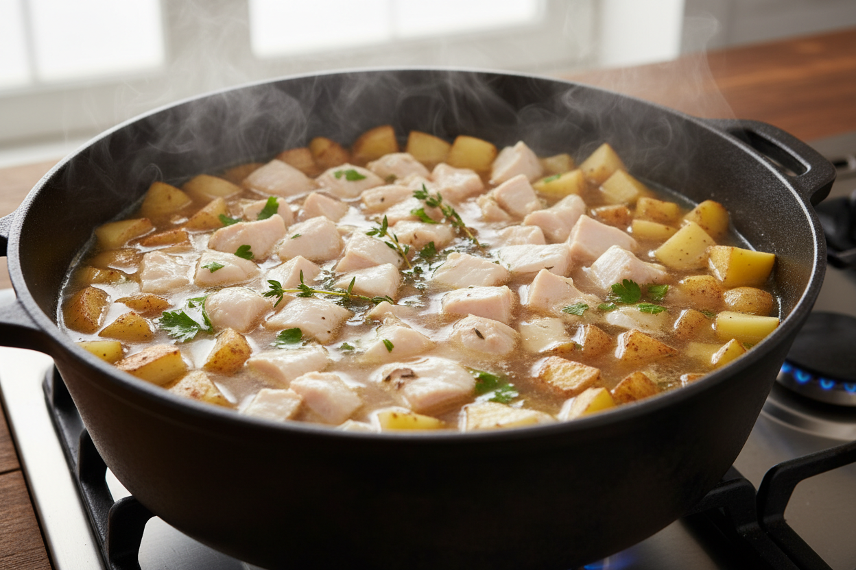High-Protein Chicken Noodle Vegetable Soup for Weight Loss 2 High-Protein, High-Fiber GLP-1 Recipes preparation step 1