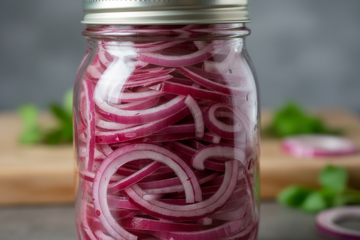 How to Make Fast Tangy Pickled Red Onions in 5 Minutes 2 How To Pickle Red Onions In Five Minutes preparation step 1