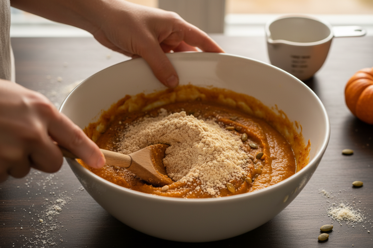Keto Pumpkin Coffee Cake preparation step 1