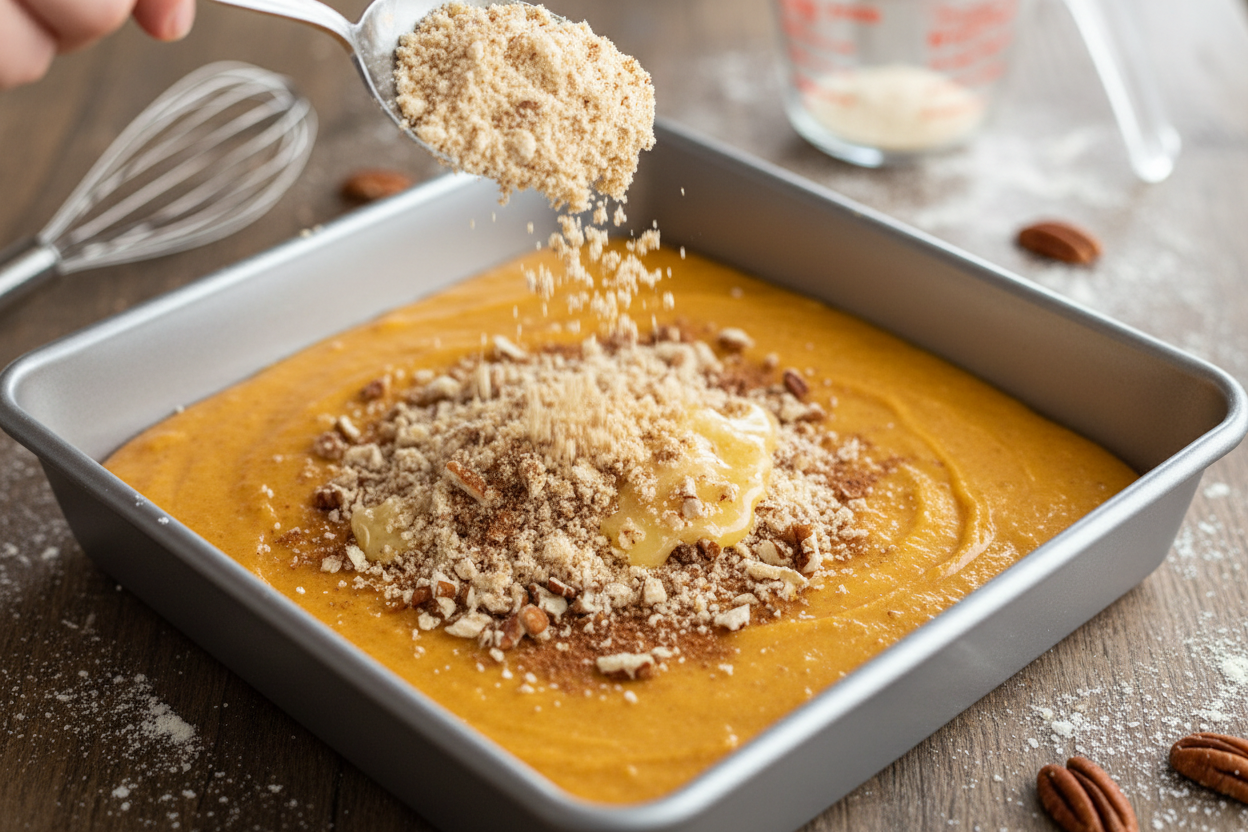 Keto Pumpkin Coffee Cake preparation step 2