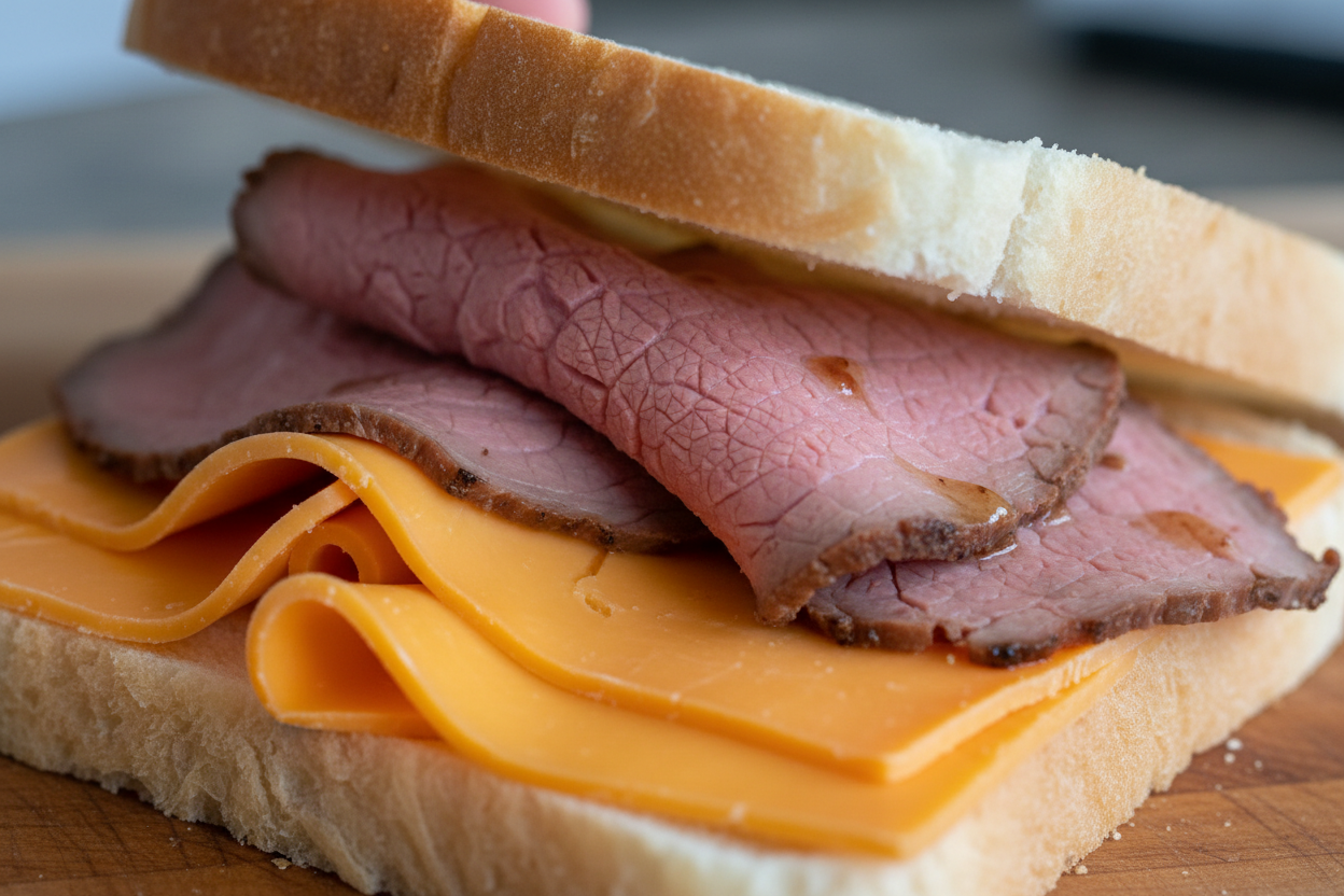 Packed Lunch Beef Sandwich preparation step 2
