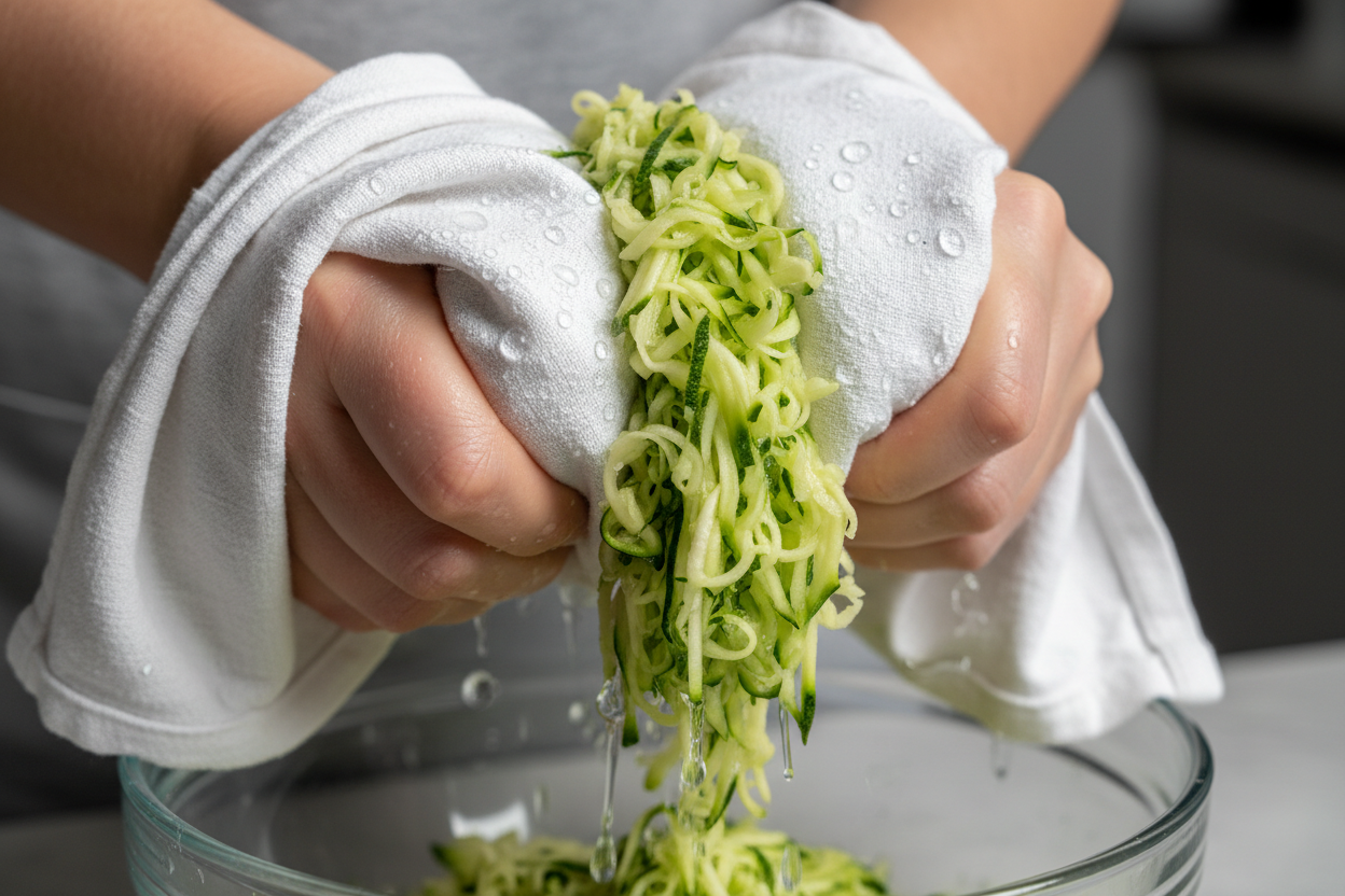 Savory Zucchini Cheddar Quick Bread: No Yeast Recipe 2 Savory Zucchini Cheddar Quick Bread preparation step 1