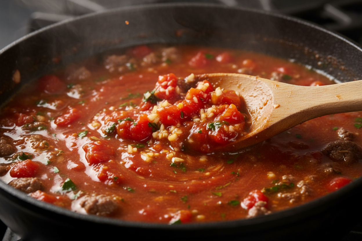 The BEST Lasagna Soup preparation step 2