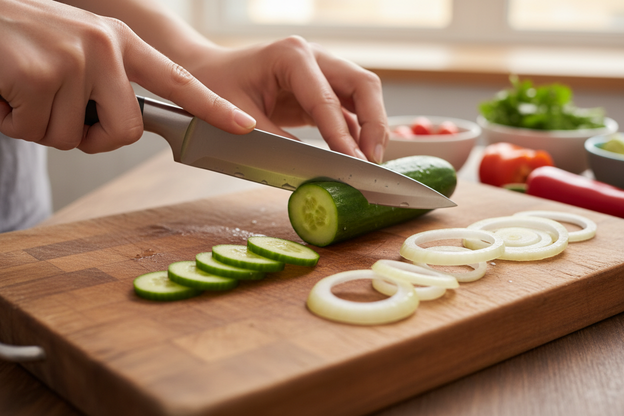 The Best Refrigerator Sweet Pickles preparation step 1