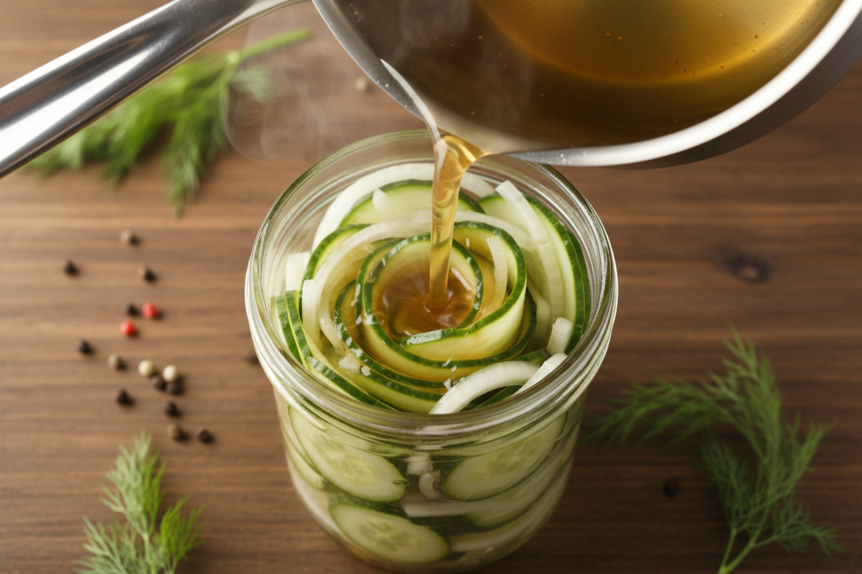 The Best Refrigerator Sweet Pickles preparation step 2