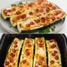 Air Fryer Zucchini Pizza Boats (Quick & Low Carb)