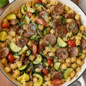20-Minute Chicken Zucchini Pasta Skillet Recipe