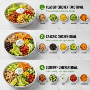 Classic Chicken Taco Bowl Recipe (Healthy & Quick)