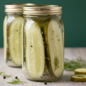 Crisp Homemade Refrigerator Kosher Dill Pickles (No Canning)
