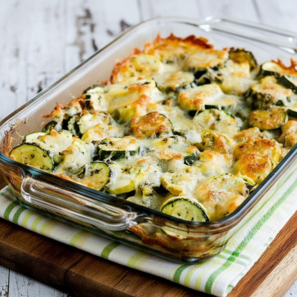 Low-Carb Cheesy Zucchini Gratin (Simple Baked Recipe) 1 Low-Carb Cheesy Zucchini Gratin (Simple Baked Recipe)