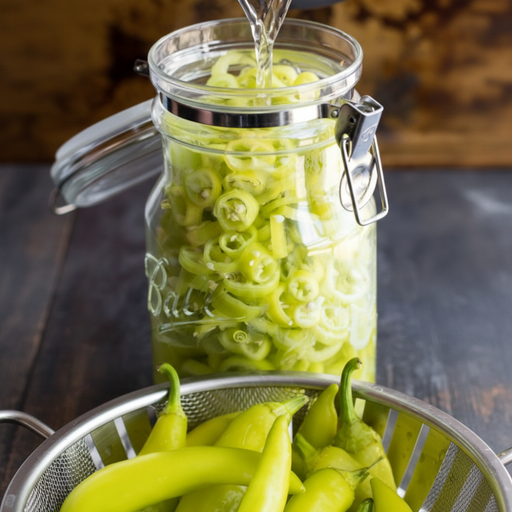 Quick & Easy Refrigerator Pickled Banana Peppers Recipe 1 Quick & Easy Refrigerator Pickled Banana Peppers Recipe