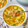 High-Protein Chicken Noodle Vegetable Soup for Weight Loss