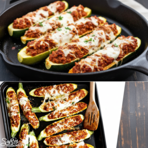 Easy Baked Stuffed Squash Halves with Savory Meat Sauce 4 Easy Baked Stuffed Squash Halves with Savory Meat Sauce