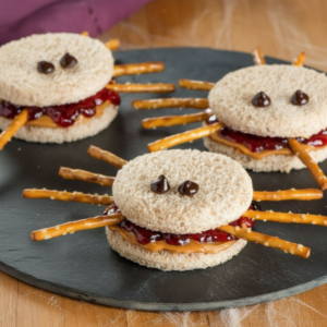 Fun & Creepy Halloween Spider Sandwiches Recipe
