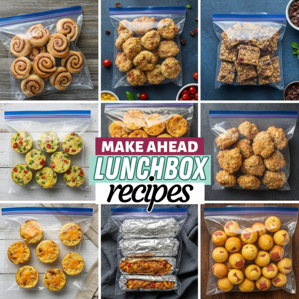Kid Friendly Make Ahead School Lunches: 3-in-1 Batch Recipe 1 Kid Friendly Make Ahead School Lunches: 3-in-1 Batch Recipe