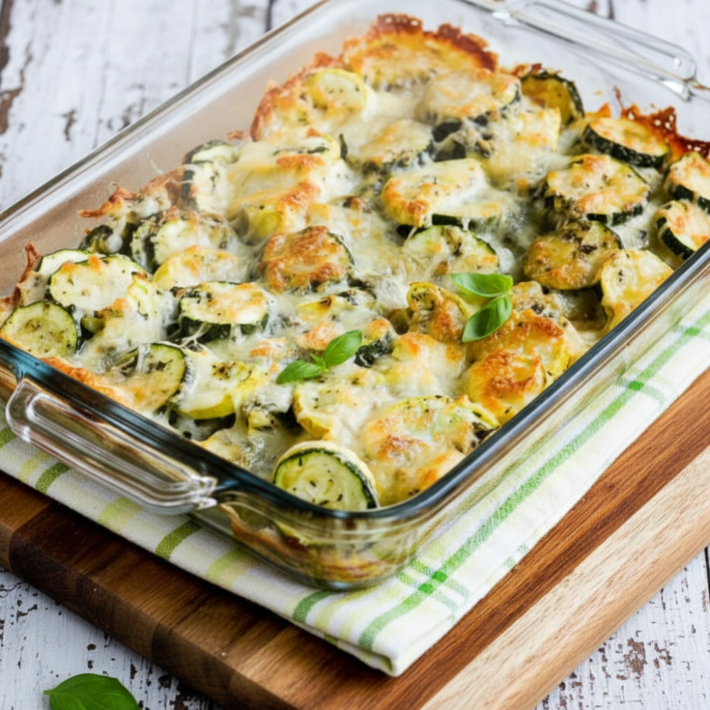 Easy Low-Carb Cheesy Zucchini Bake Recipe 1 Easy Low-Carb Cheesy Zucchini Bake Recipe