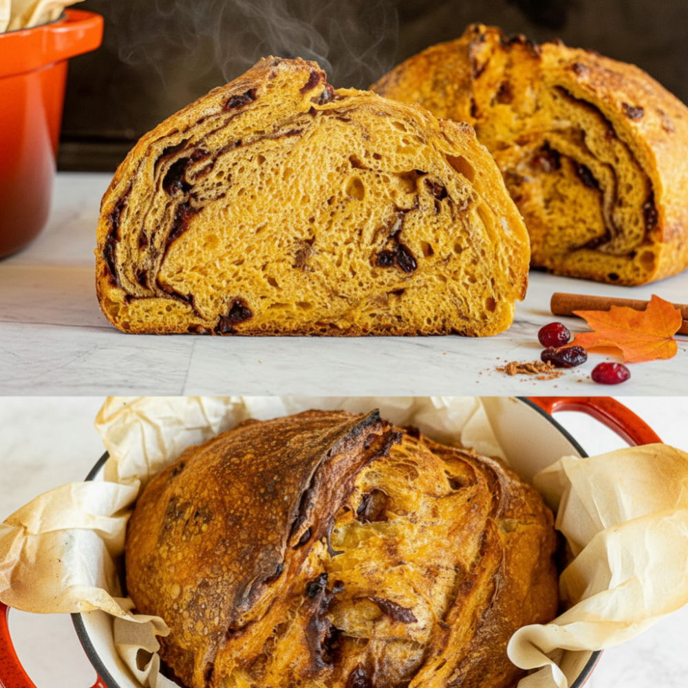 Spiced Pumpkin Cranberry Sourdough Bread Recipe 1 Spiced Pumpkin Cranberry Sourdough Bread Recipe