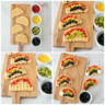 Colorful Fresh Fruit Breakfast Waffles for Kids