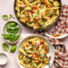 Fresh Tomato and Zucchini Penne Pasta Recipe