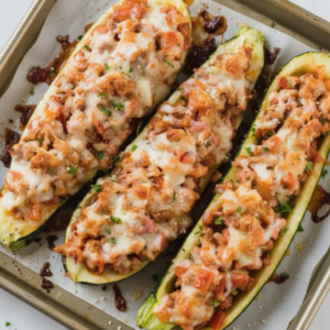 Savory Ground Beef Zucchini Boats: Low-Carb Recipe 4 Savory Ground Beef Zucchini Boats: Low-Carb Recipe