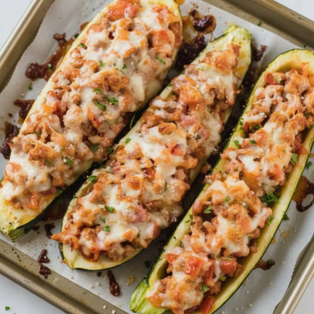 Savory Ground Beef Zucchini Boats: Low-Carb Recipe 1 Savory Ground Beef Zucchini Boats: Low-Carb Recipe