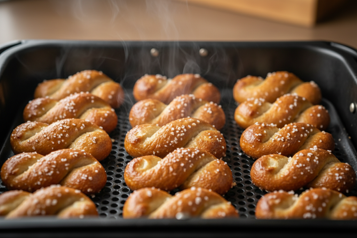 Easy Air Fryer Pretzel Bites Recipe 3 Air Fryer Pretzel Bites preparation step 2