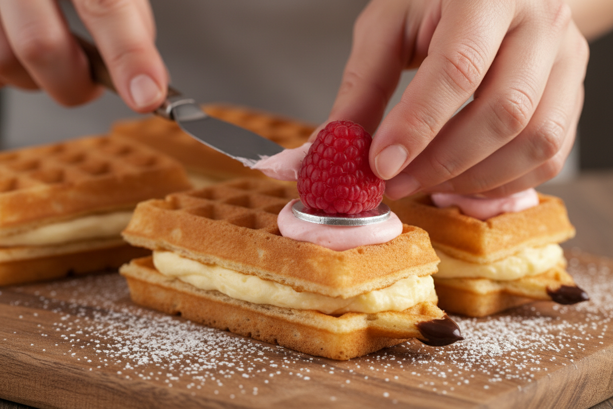 Back to School Breakfast Pencil Waffles preparation step 2