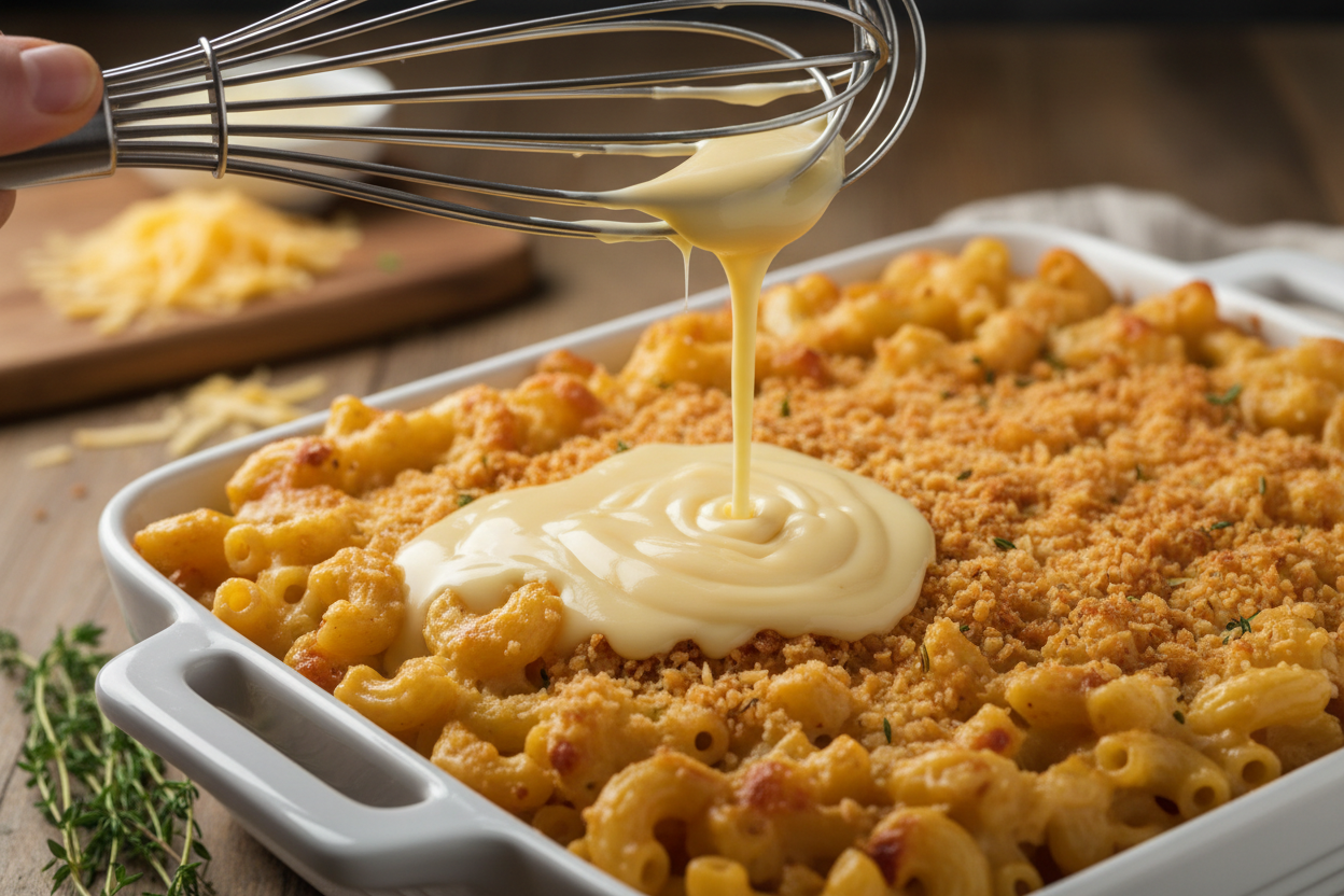 Classic Creamy Oven-Baked Macaroni Casserole Recipe 3 Baked Macaroni and Cheese preparation step 2