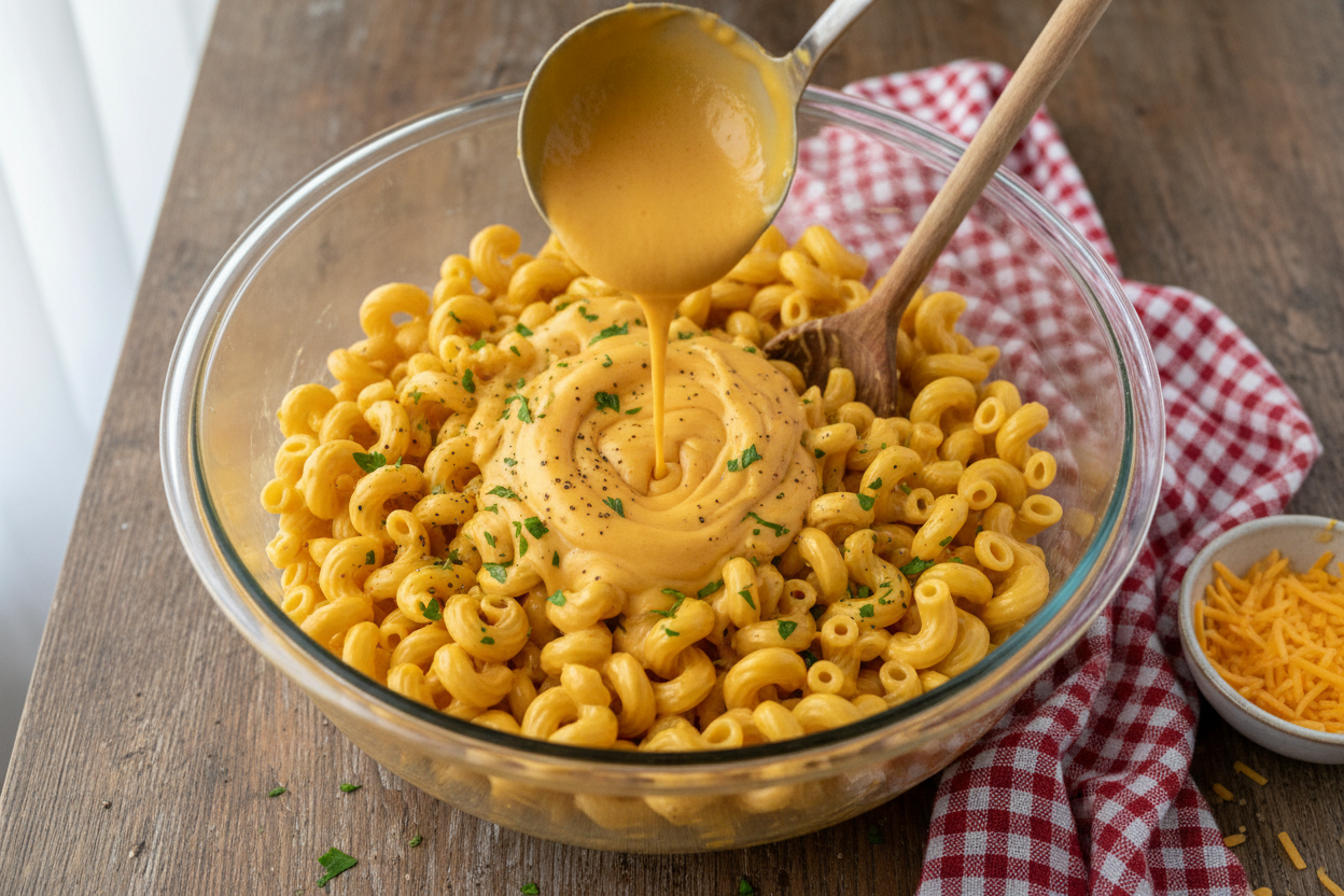 Baked Macaroni and Cheese preparation step 2