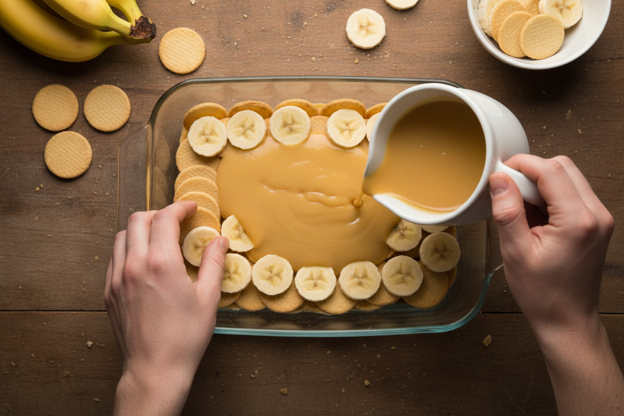 Banana Pudding preparation step 2