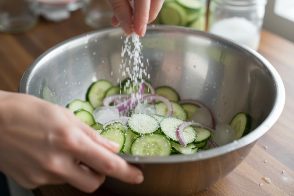 Bread And Butter Pickles preparation step 1