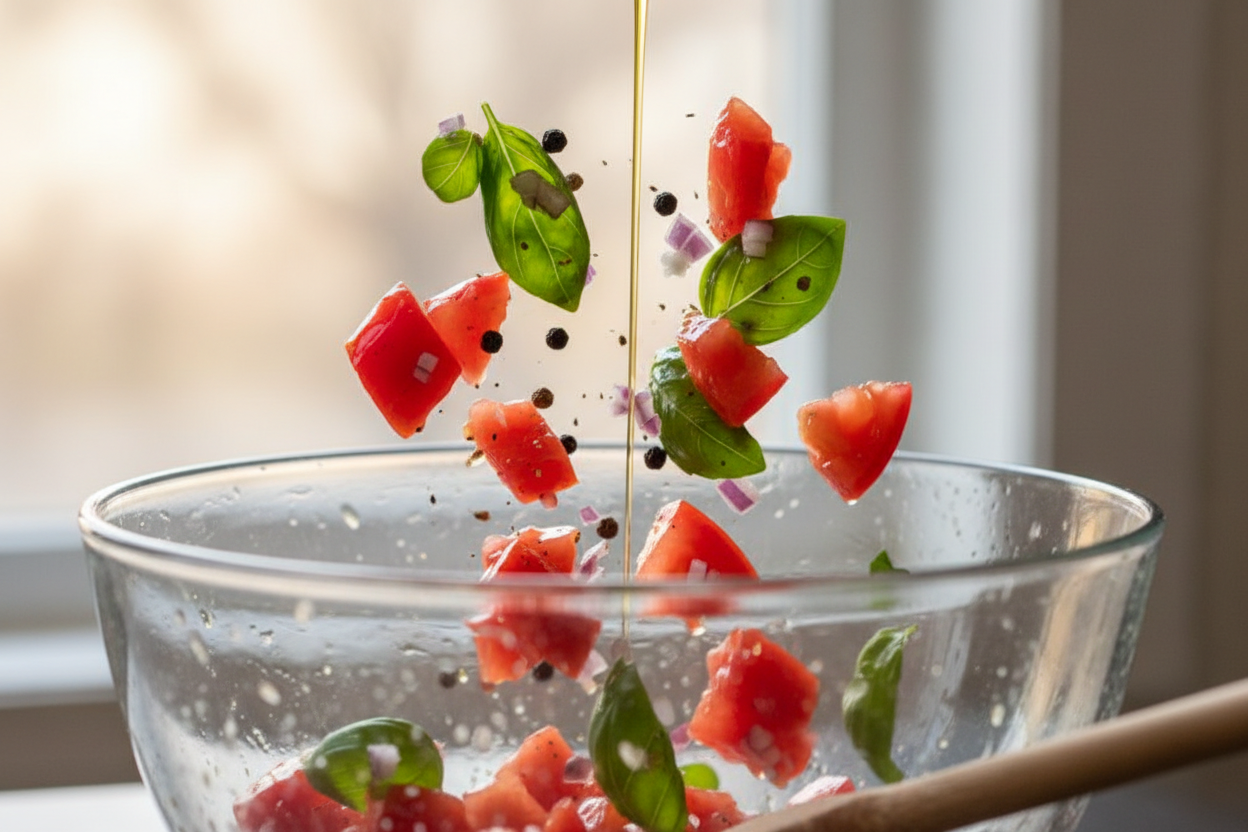 Easy Layered Bruschetta Dip: The Ultimate Party Appetizer 3 Bruschetta Dip preparation step 2