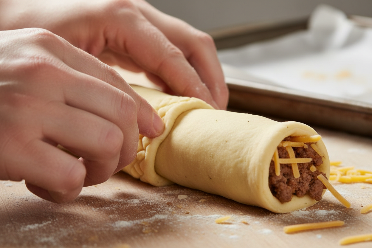 Cheesy Taco Sticks preparation step 2