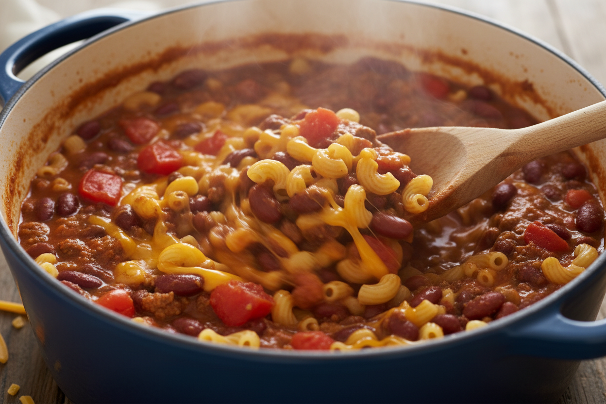 Chili Mac preparation step 2